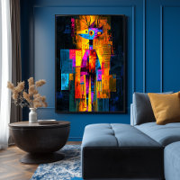Moisky Self-Portrait – Abstract Geometric Vision