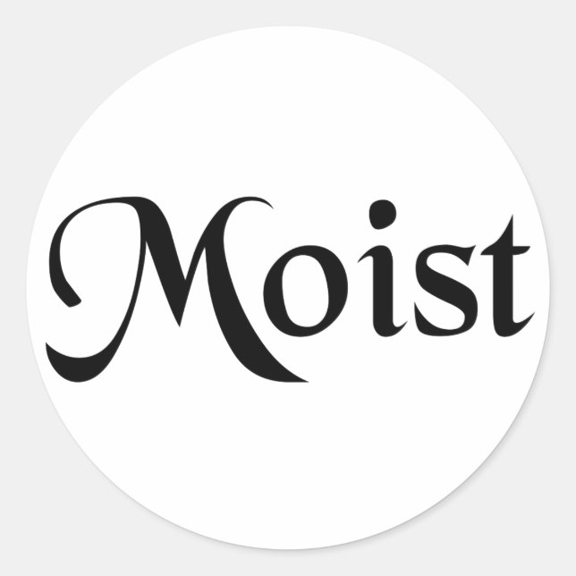 Moist Classic Round Sticker (Front)