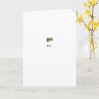 Moist. Happy Birthday Cake Card
