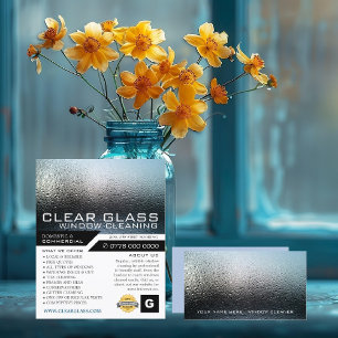 Moist Window, Window Cleaning Advertising Flyer