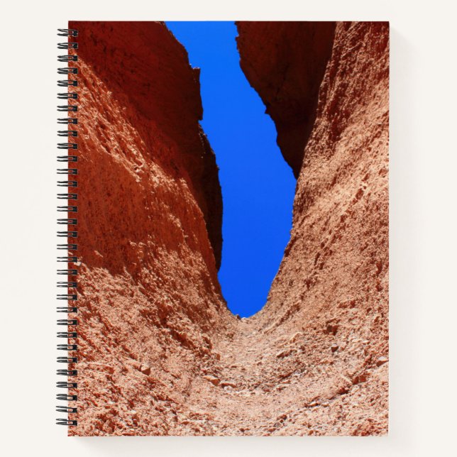 Mojave Canyon – Vertical Desert Sky Notebook (Front)