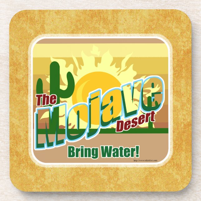 Mojave Death Valley Tourist Design Humour Art Coaster (Front)