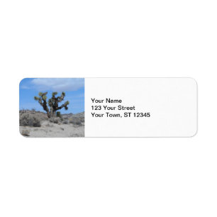 Mojave Desert Joshua Tree Return Address Label
