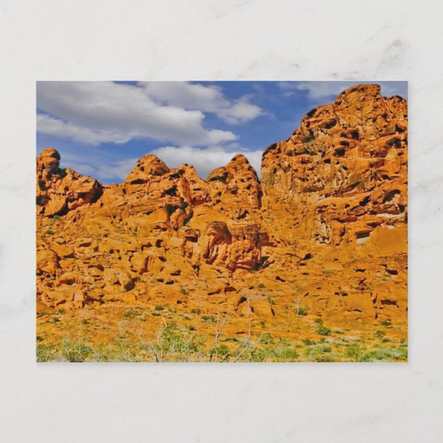 Mojave Desert Red Rock Postcard (Front)