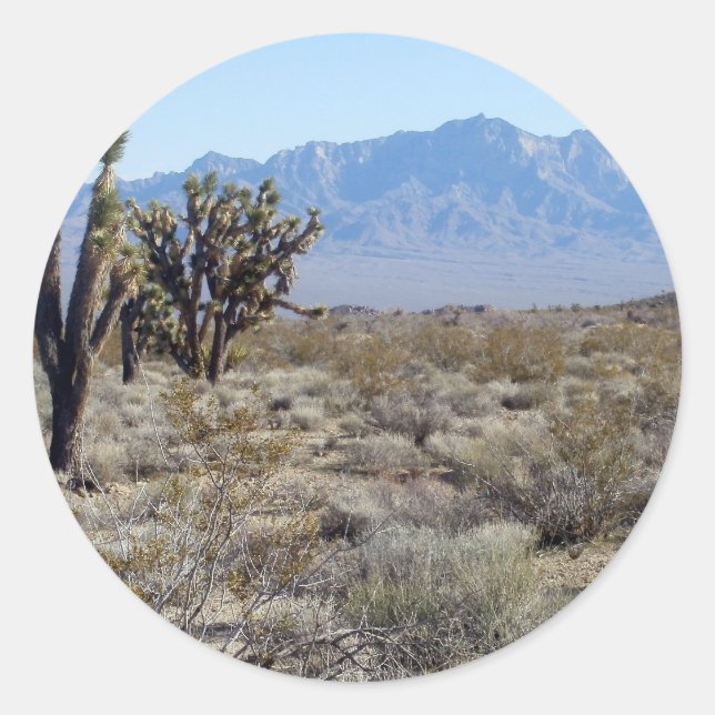 Mojave Desert scene 03 Classic Round Sticker (Front)
