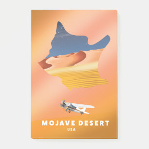 Mojave Desert USA map Post-it Notes