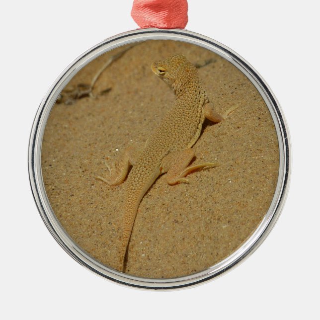 Mojave Fringe-Toed Lizard Metal Ornament (Front)