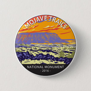 Mojave Trails National Monument Amboy Crater 6 Cm Round Badge