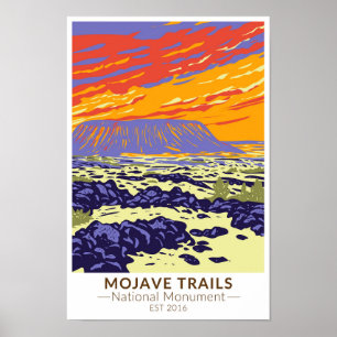 Mojave Trails National Monument Amboy Crater Poster