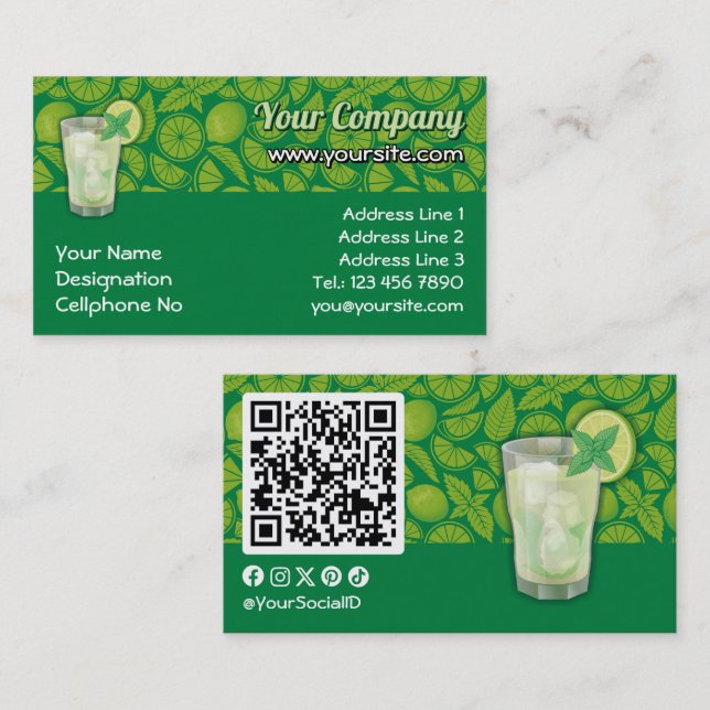 Mojito Business Card (Front/Back)