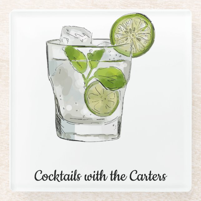 Mojito Cocktail Coaster (Front)