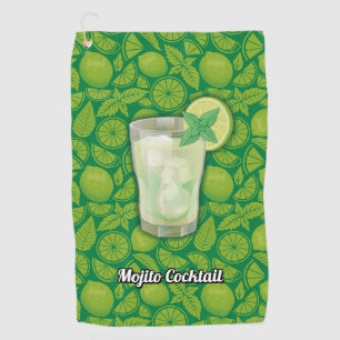 Mojito Cocktail Golf Towel