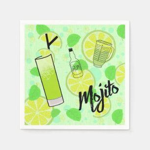 Mojito Cocktail Napkin