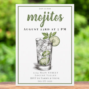 Mojito Cocktail Party Invitation