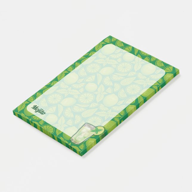 Mojito Cocktail Post-it Notes (Angled)