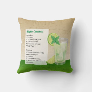 Mojito Recipe Cushion