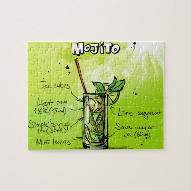 Mojito Recipe Jigsaw Puzzle (Horizontal)