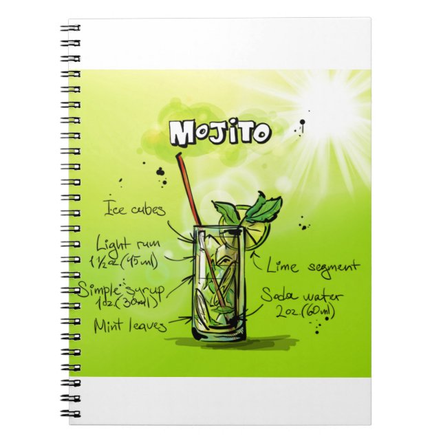 Mojito Recipe Notebook (Front)