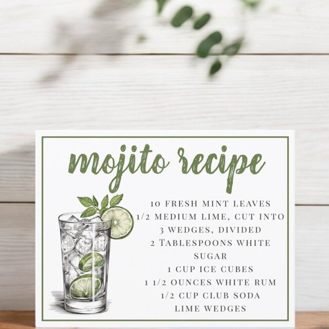 Mojito Recipe Postcard (Creator Uploaded)