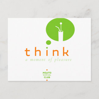 Mojito Think a moment of pleasure Postcard