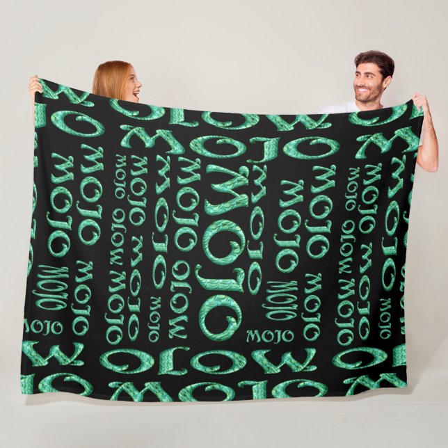 Mojo black fleece blanket (In Situ)