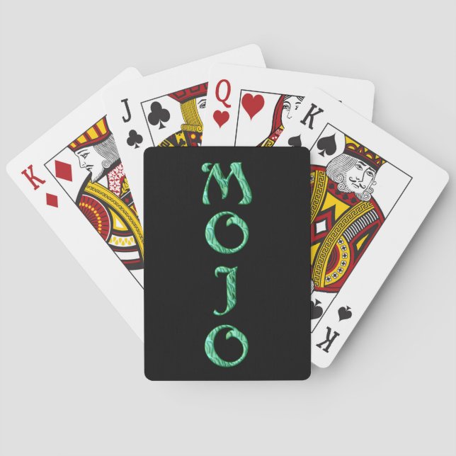 Mojo black Poker playing cards (Back)