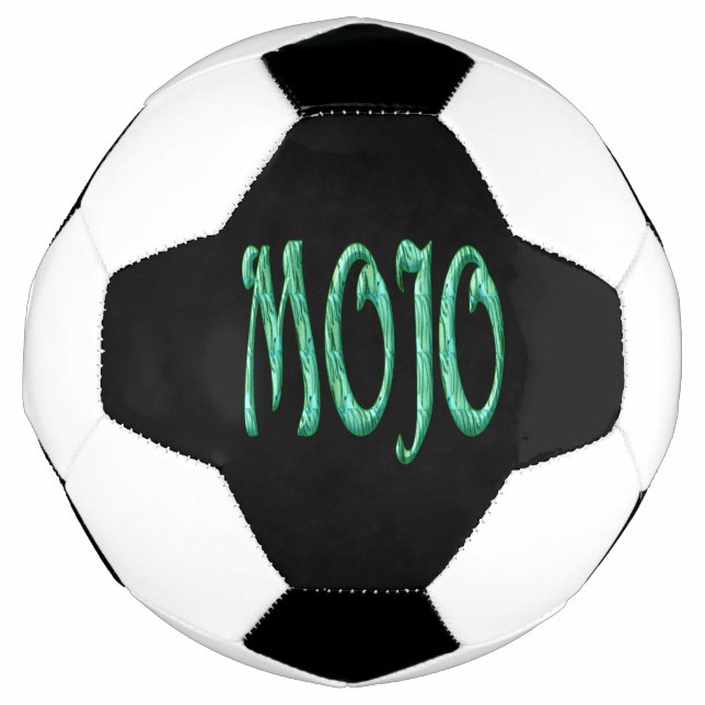 Mojo black soccer ball (Front)