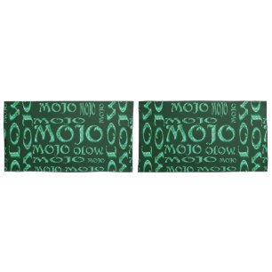 Mojo green king pillowcases