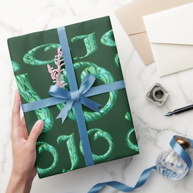 Mojo green matte wrapping paper (Gifting)