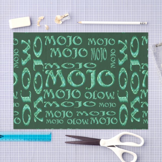 Mojo green tissue paper (Craft)