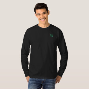 Mojo men black long sleeve t-shirt pocket