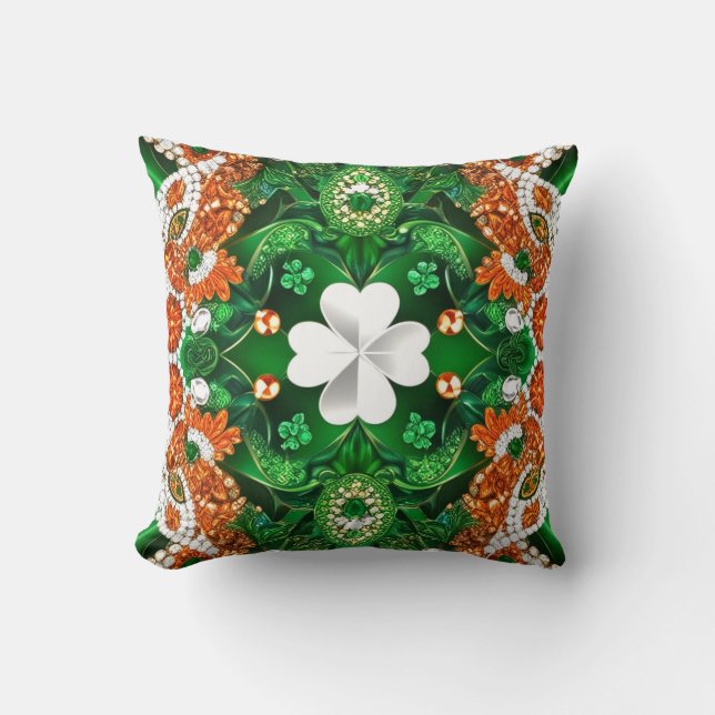  MoJo Pillow with Ireland Colours Design (Front)