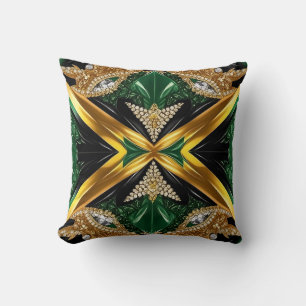 MoJo Pillow with Jamaican Colours Design