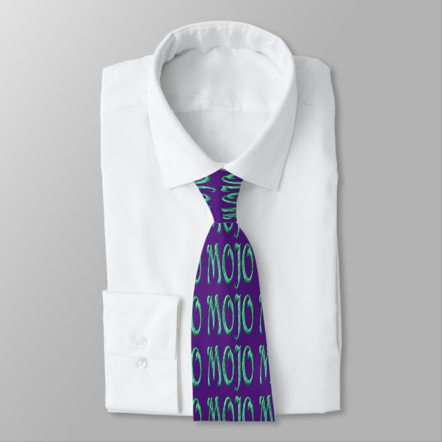 Mojo purple necktie (Tied)
