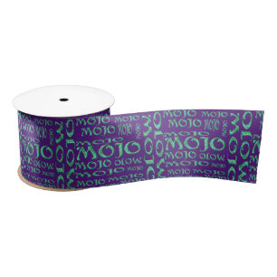 Mojo purple ribbon satin ribbon