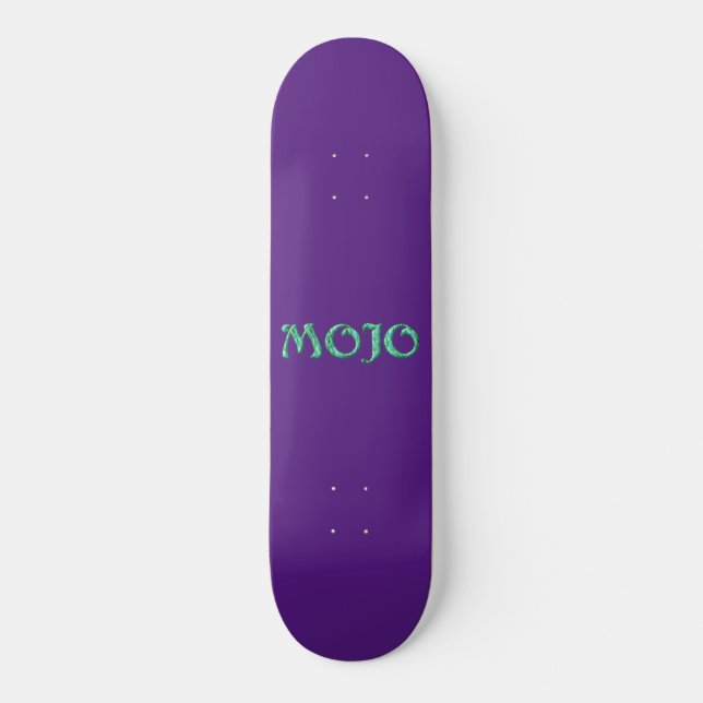 Mojo purple skateboard (Front)