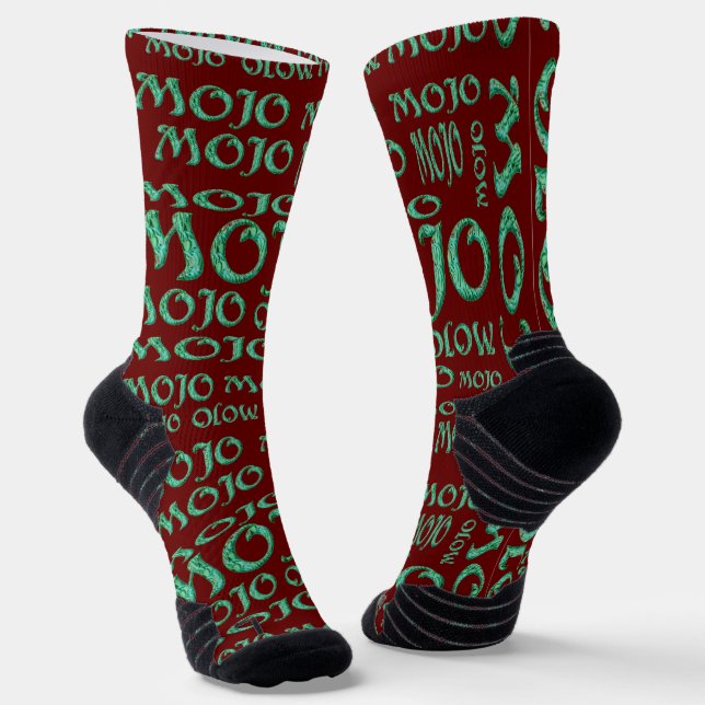 Mojo red high performance socks (Angled)