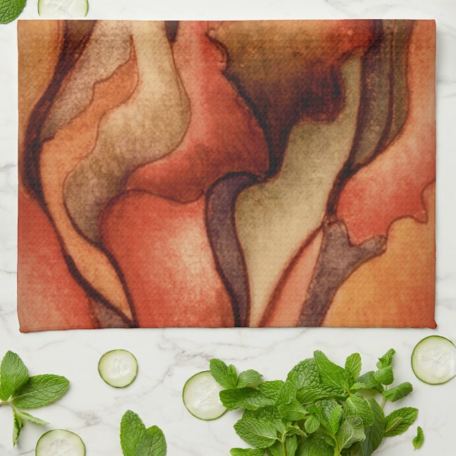 MoJo towels- Sonoran Desert Sunset Tea Towel (Folded)