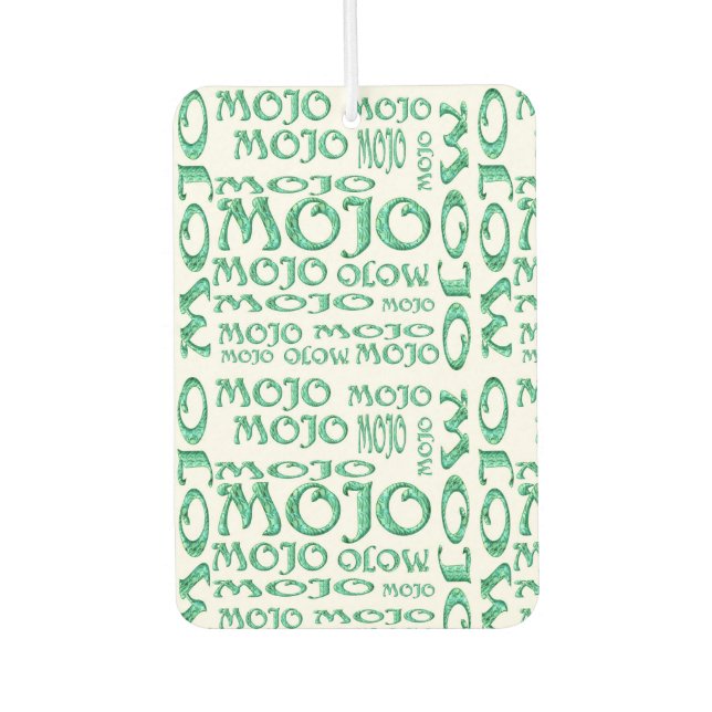 Mojo white car air freshener (Front)
