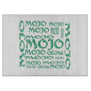 Mojo white glass cutting board