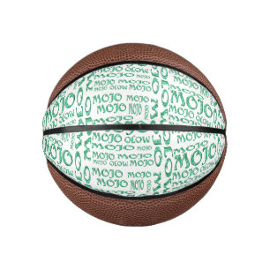 Mojo white mini basketball