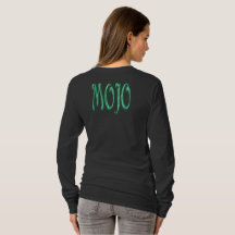 Mojo women black long sleeve t-shirt back