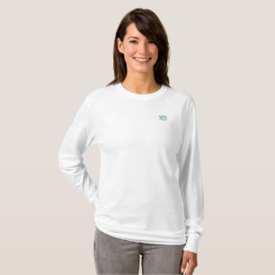 Mojo women white long sleeve t-shirt pocket