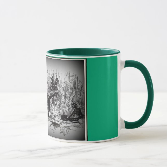 Mok with cannibals on hunting mug (Right)