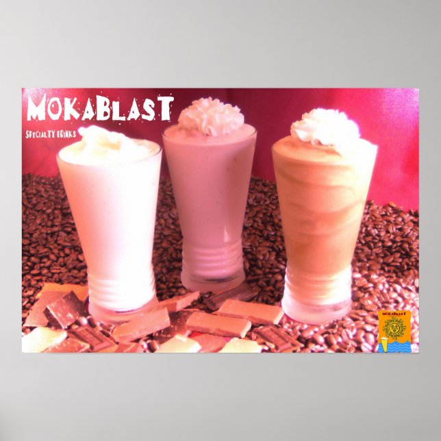 Mokablast Blended Drinks Poster (Front)