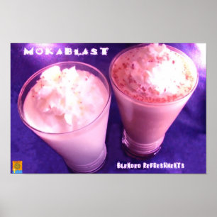Mokablast Drinks Poster