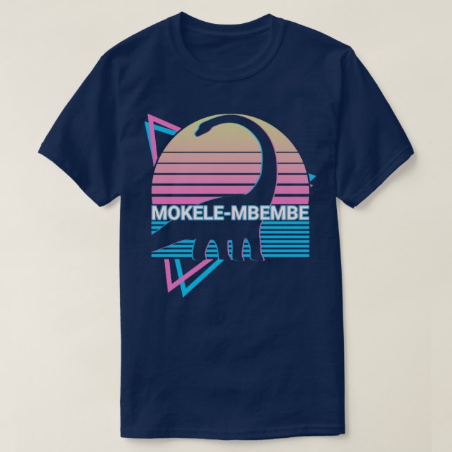 Mokelembembe Cryptid Cryptozoology Retro T-Shirt (Design Front)