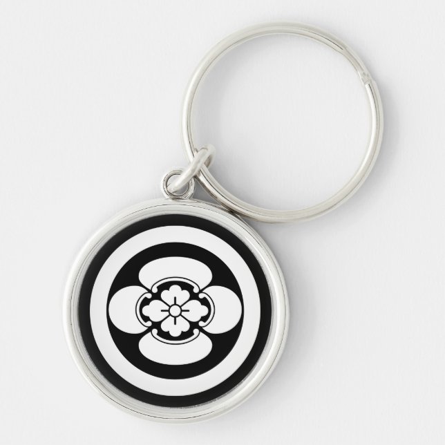 Mokko in a circle key ring (Front)