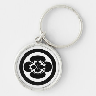 Mokko in a circle key ring