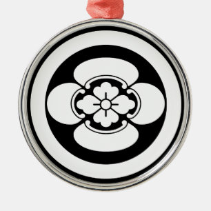 Mokko in a circle metal ornament